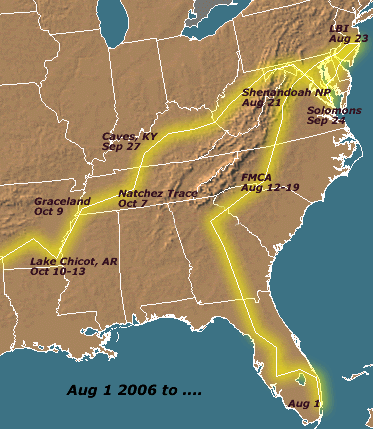 Summer 2006 Route